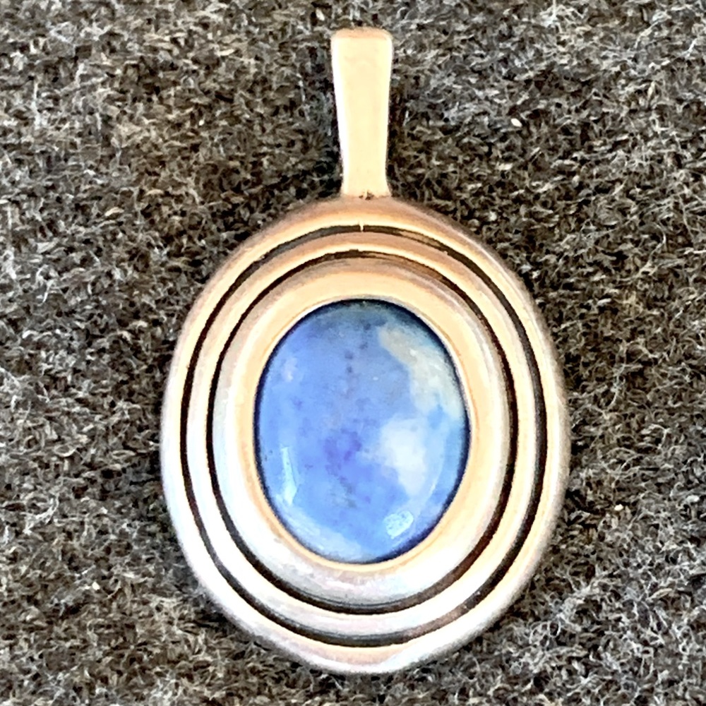Sterling Silver and Lapis Lazuli Pendant